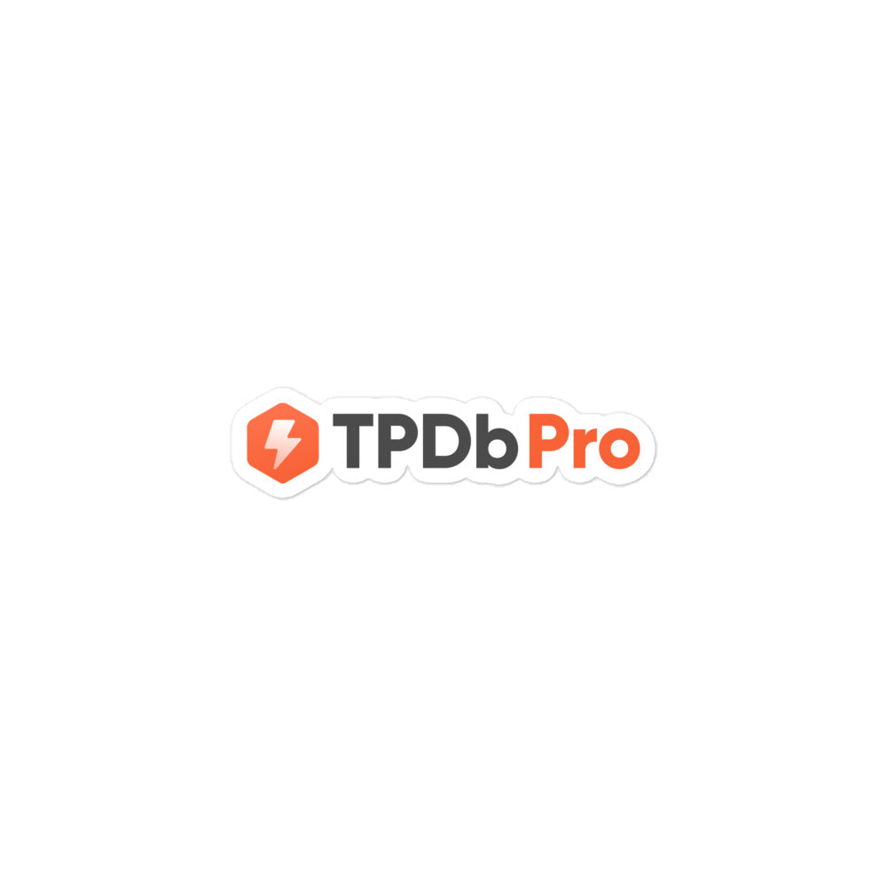 TPDb Pro Bubble-Free Stickers